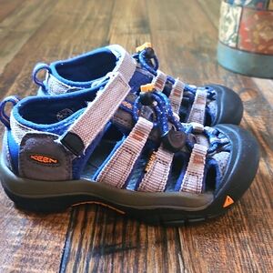 Keen Kids Blue and Gray Outdoor Sandals. Size‎ 11